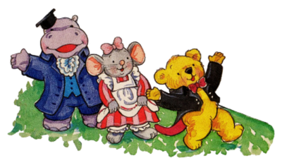 Dancing Hippo character helping children learn rhythm and movement in Reno, NV.
