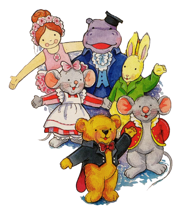 Music for Little Mozarts character friends for group piano lessons.